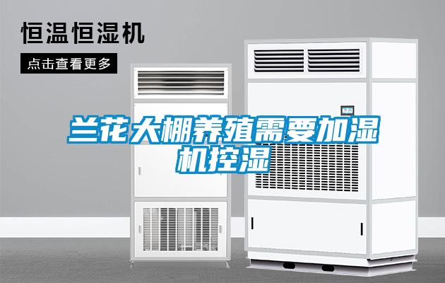 蘭花大棚養(yǎng)殖需要加濕機(jī)控濕