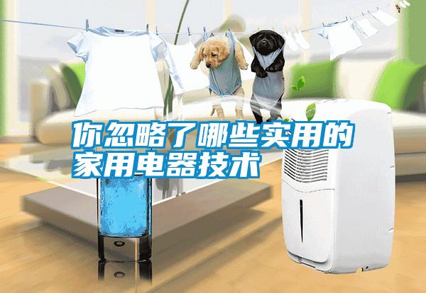 你忽略了哪些實用的家用電器技術(shù)