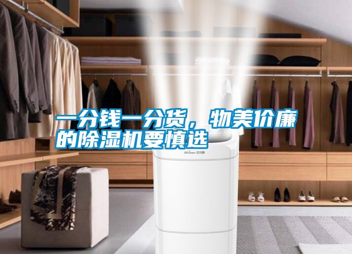 一分錢一分貨，物美價(jià)廉的除濕機(jī)要慎選