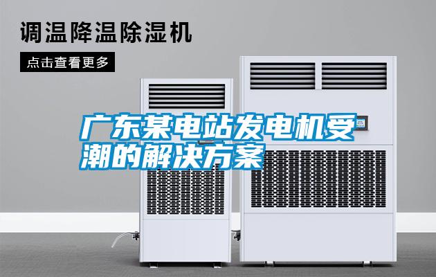廣東某電站發(fā)電機(jī)受潮的解決方案