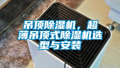 吊頂除濕機，超薄吊頂式除濕機選型與安裝