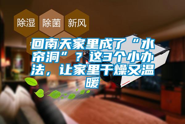 回南天家里成了“水簾洞”？這3個小辦法，讓家里干燥又溫暖