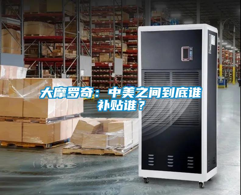 大摩羅奇：中美之間到底誰補貼誰？