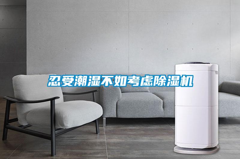 忍受潮濕不如考慮除濕機(jī)