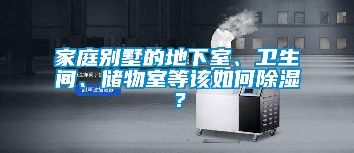 家庭別墅的地下室、衛(wèi)生間、儲物室等該如何除濕？