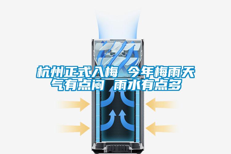 杭州正式入梅 今年梅雨天氣有點(diǎn)悶 雨水有點(diǎn)多