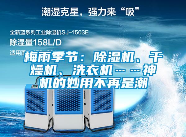梅雨季節(jié)：除濕機、干燥機、洗衣機……神機的妙用不再是潮