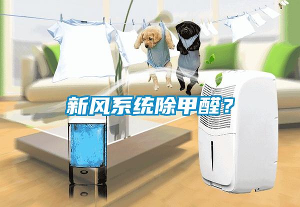 新風(fēng)系統(tǒng)除甲醛？