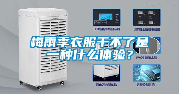 梅雨季衣服干不了是一種什么體驗？