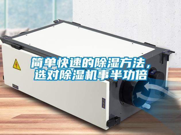 簡單快速的除濕方法，選對除濕機事半功倍