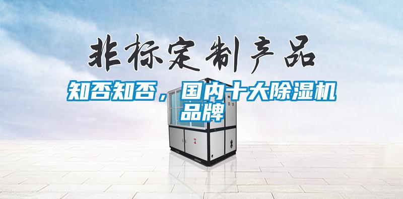知否知否，國內(nèi)十大除濕機品牌