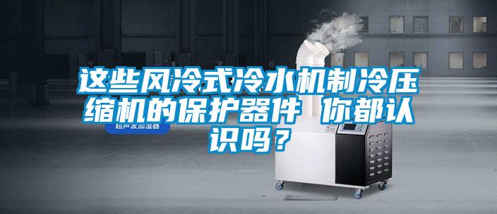 這些風(fēng)冷式冷水機制冷壓縮機的保護器件 你都認識嗎？