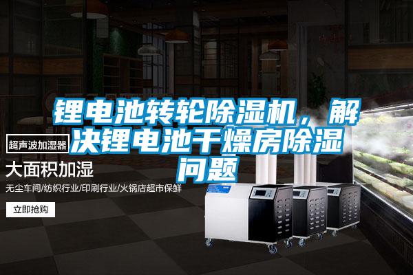鋰電池轉輪除濕機，解決鋰電池干燥房除濕問題