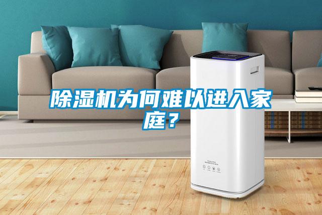 除濕機為何難以進入家庭？