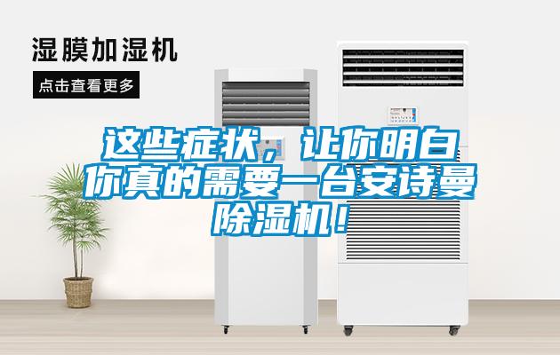 這些癥狀，讓你明白你真的需要一臺安詩曼除濕機！