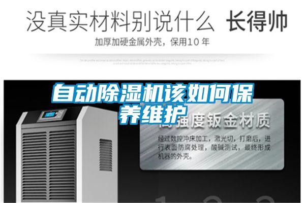 自動除濕機該如何保養(yǎng)維護