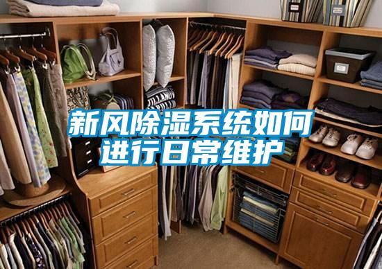 新風(fēng)除濕系統(tǒng)如何進(jìn)行日常維護(hù)