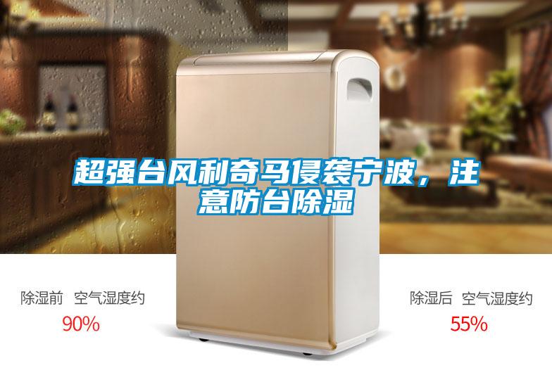 超強臺風利奇馬侵襲寧波，注意防臺除濕