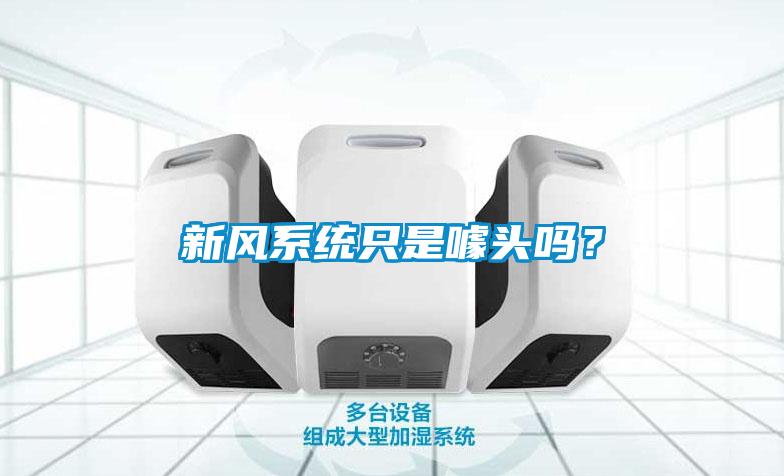 新風系統只是噱頭嗎？