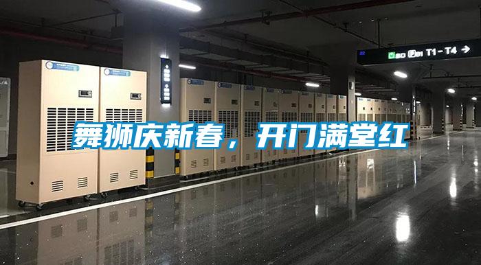 舞獅慶新春,開門滿堂紅
