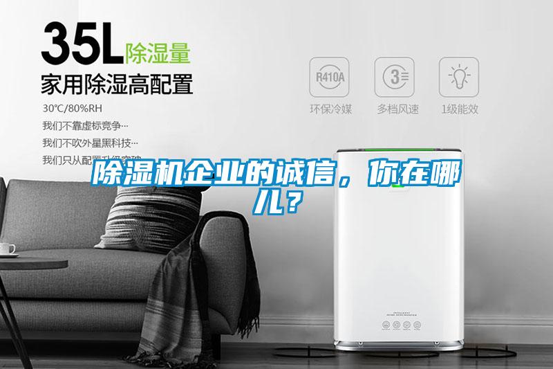 除濕機(jī)企業(yè)的誠信，你在哪兒？