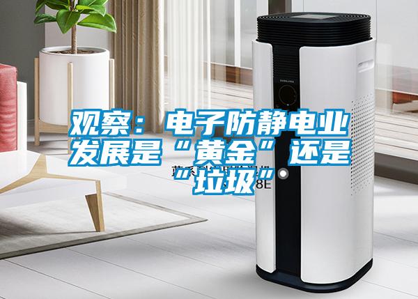觀察：電子防靜電業(yè)發(fā)展是“黃金”還是“垃圾”