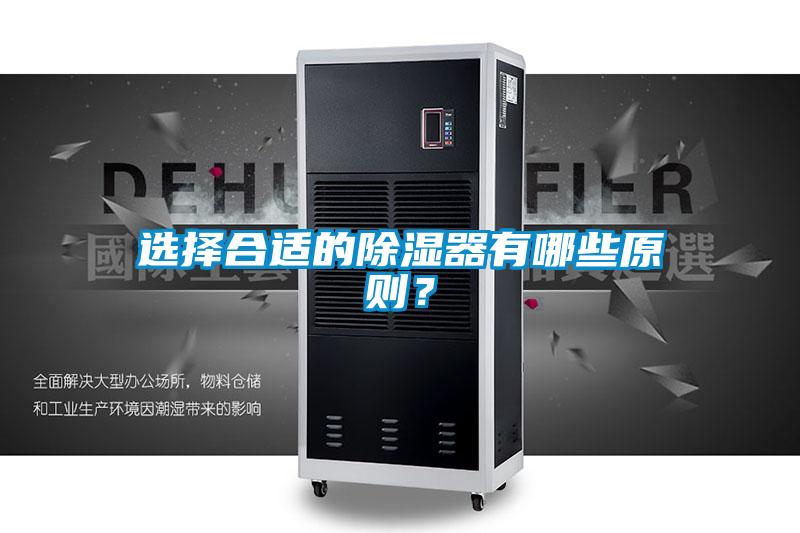 選擇合適的除濕器有哪些原則？