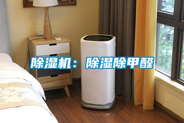除濕機：除濕除甲醛