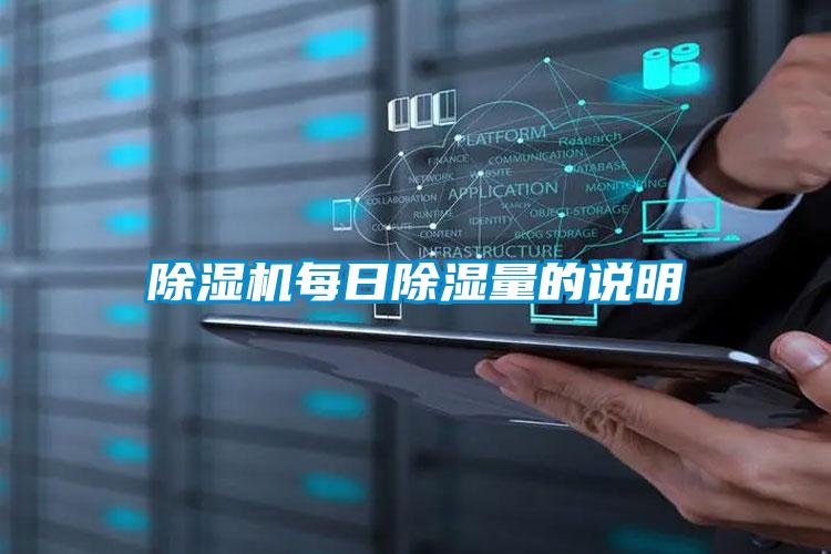 除濕機每日除濕量的說明