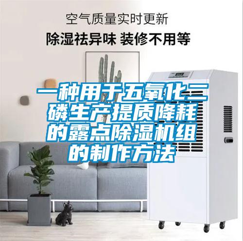 一種用于五氧化二磷生產(chǎn)提質(zhì)降耗的露點(diǎn)除濕機(jī)組的制作方法