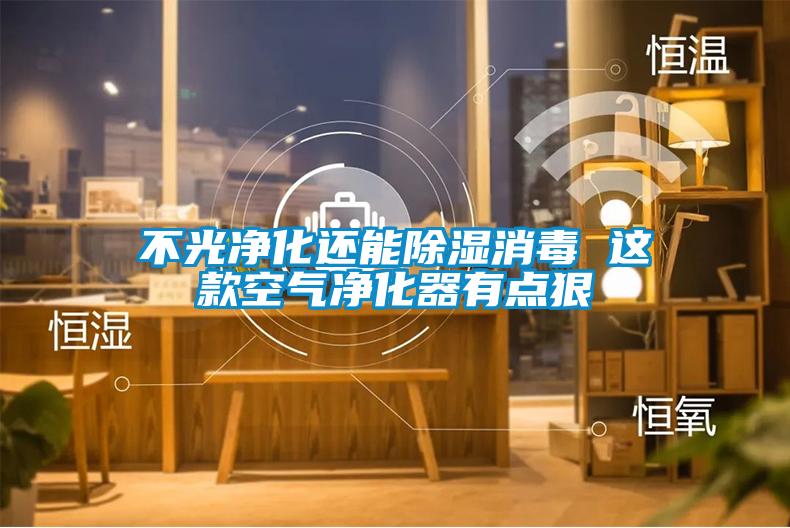 不光凈化還能除濕消毒 這款空氣凈化器有點狠