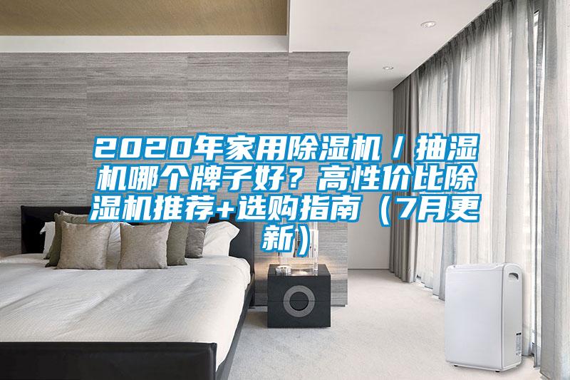 2020年家用除濕機／抽濕機哪個牌子好？高性價比除濕機推薦+選購指南（7月更新）