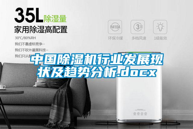 中國除濕機(jī)行業(yè)發(fā)展現(xiàn)狀及趨勢分析.docx