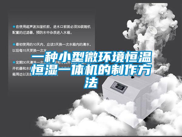 一種小型微環(huán)境恒溫恒濕一體機(jī)的制作方法