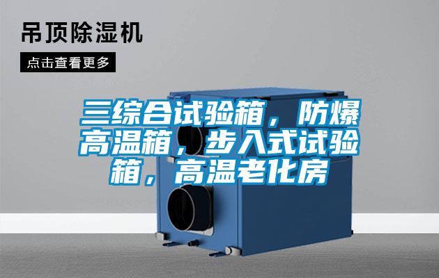 三綜合試驗箱，防爆高溫箱，步入式試驗箱，高溫老化房