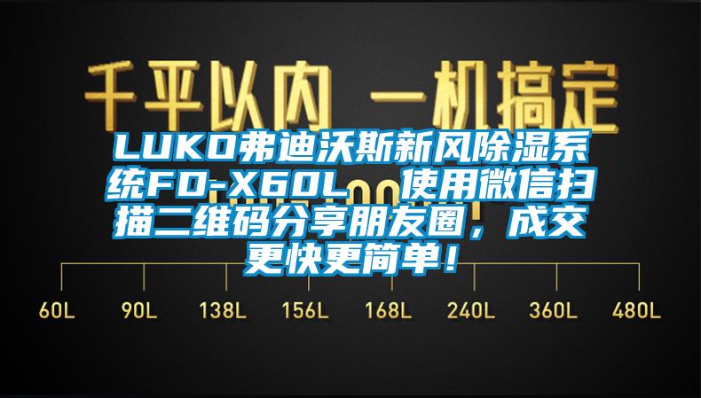 LUKO弗迪沃斯新風(fēng)除濕系統(tǒng)FD-X60L  使用微信掃描二維碼分享朋友圈，成交更快更簡單！
