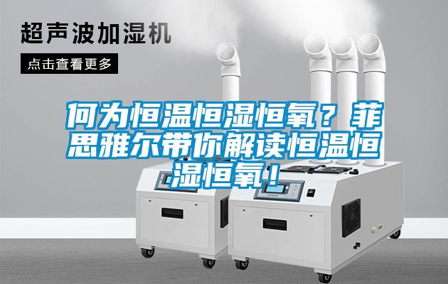 何為恒溫恒濕恒氧？菲思雅爾帶你解讀恒溫恒濕恒氧！