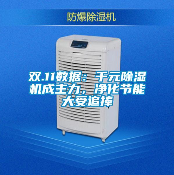 雙.11數(shù)據(jù)：千元除濕機成主力，凈化節(jié)能大受追捧