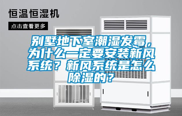 別墅地下室潮濕發(fā)霉，為什么一定要安裝新風系統(tǒng)？新風系統(tǒng)是怎么除濕的？