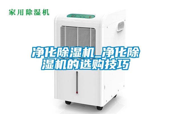 凈化除濕機(jī)_凈化除濕機(jī)的選購技巧