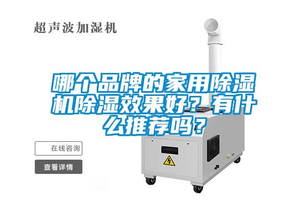 哪個(gè)品牌的家用除濕機(jī)除濕效果好？有什么推薦嗎？