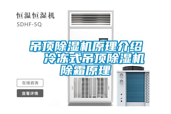 吊頂除濕機(jī)原理介紹  冷凍式吊頂除濕機(jī)除霜原理