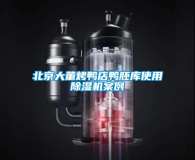北京大董烤鴨店鴨胚庫使用除濕機(jī)案例