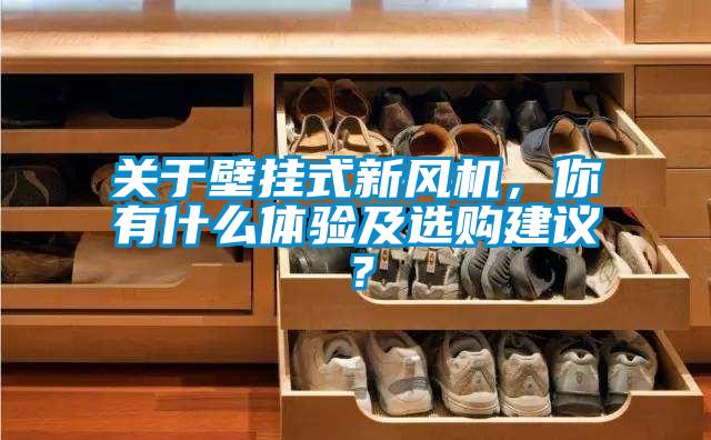 關(guān)于壁掛式新風機，你有什么體驗及選購建議？