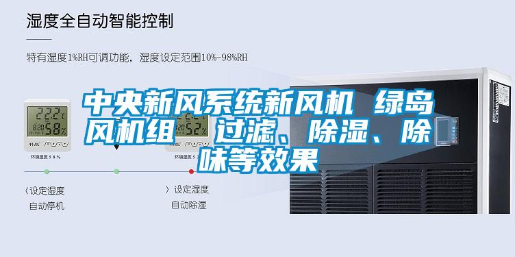 中央新風系統(tǒng)新風機 綠島風機組  過濾、除濕、除味等效果