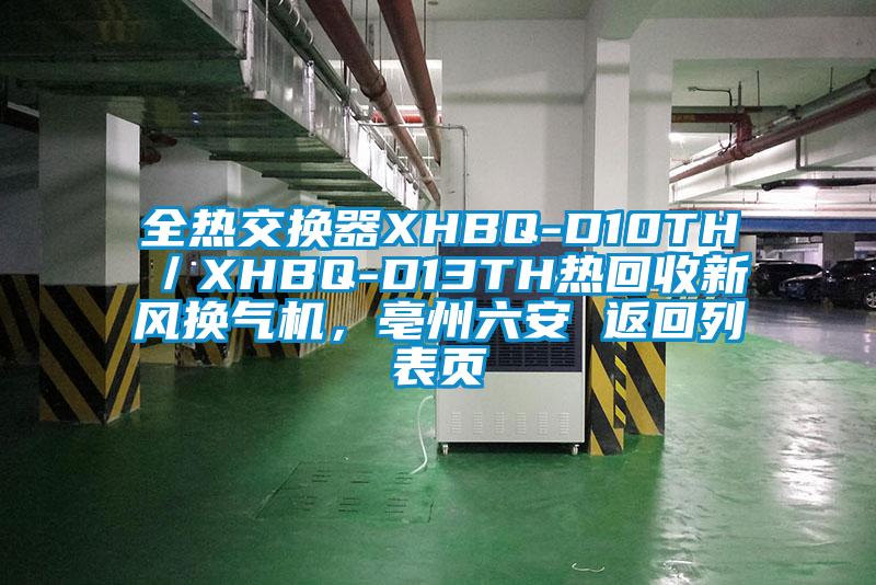 全熱交換器XHBQ-D10TH／XHBQ-D13TH熱回收新風(fēng)換氣機(jī)，亳州六安 返回列表頁(yè)