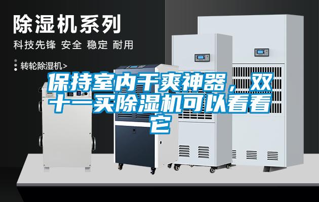 保持室內(nèi)干爽神器，雙十一買除濕機(jī)可以看看它