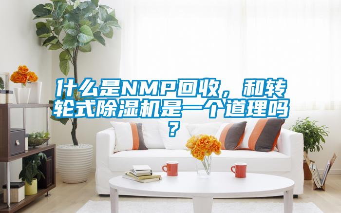 什么是NMP回收，和轉(zhuǎn)輪式除濕機(jī)是一個(gè)道理嗎？