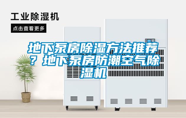 地下泵房除濕方法推薦？地下泵房防潮空氣除濕機