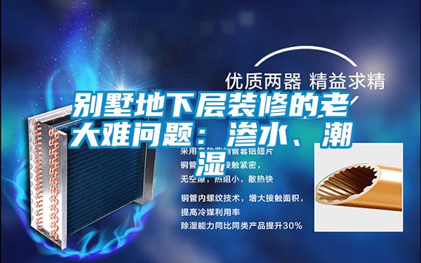 別墅地下層裝修的老大難問(wèn)題：滲水、潮濕